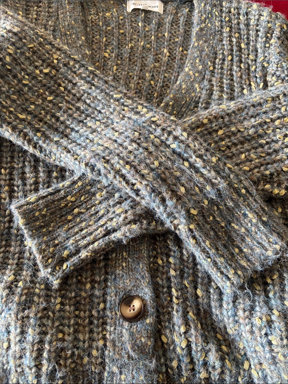 Heartloom Emmeline Cardigan in Spruce Sz M - Picture 7 of 10